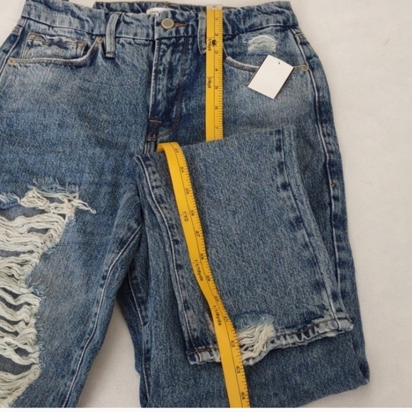 New Good American Distressed Jeans Size 2/26 - Picture 8 of 11